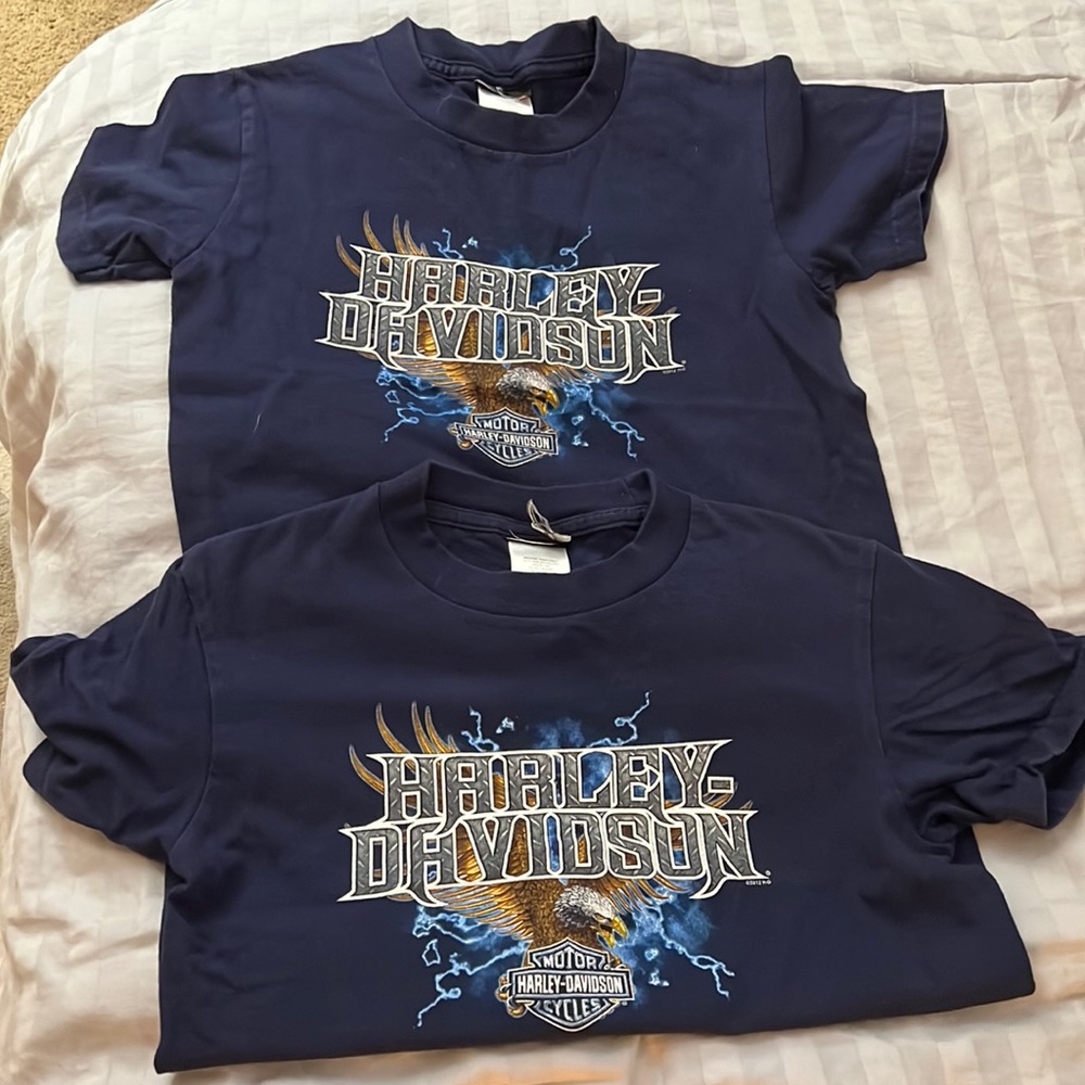 2 Harley Davison graphic boy top